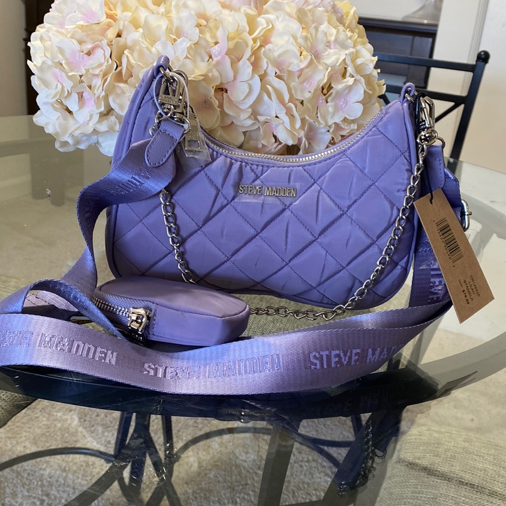 NWT Steve Madden (BTAMELA) Lilac Crossbody